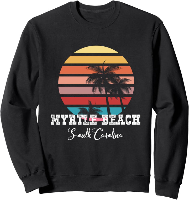 Retro Myrtle Beach South Carolina Sommer-Surf Sweatshirt