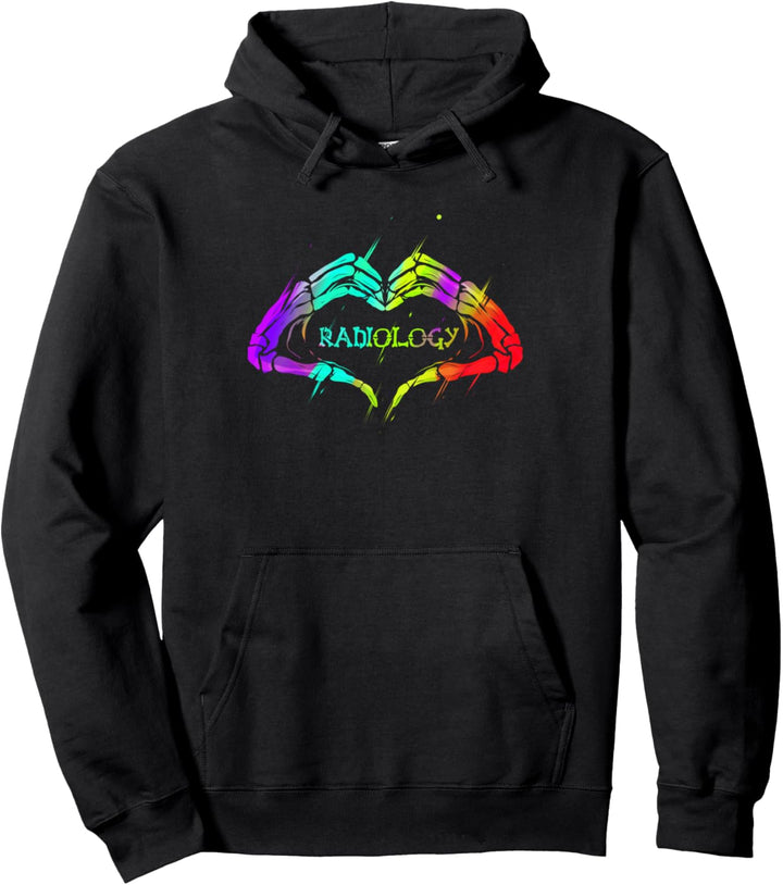 Love Radiologie X-Ray Herz mit Hände Radiologen Pullover Hoodie