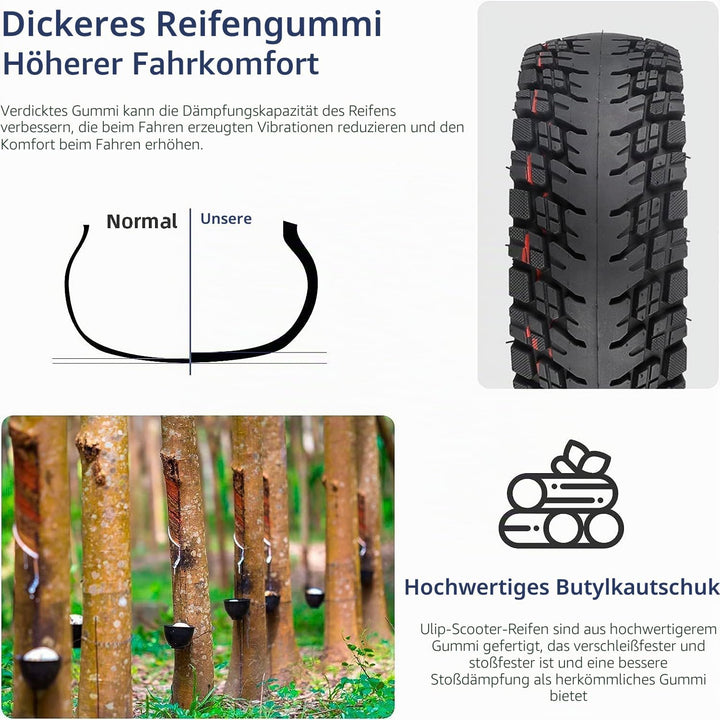 10x2,75-6,5 Offroad-Tubeless-Reifen 10 Zoll dicker Ersatzreifen für KuKirin G3/G2 Master Speedway 5