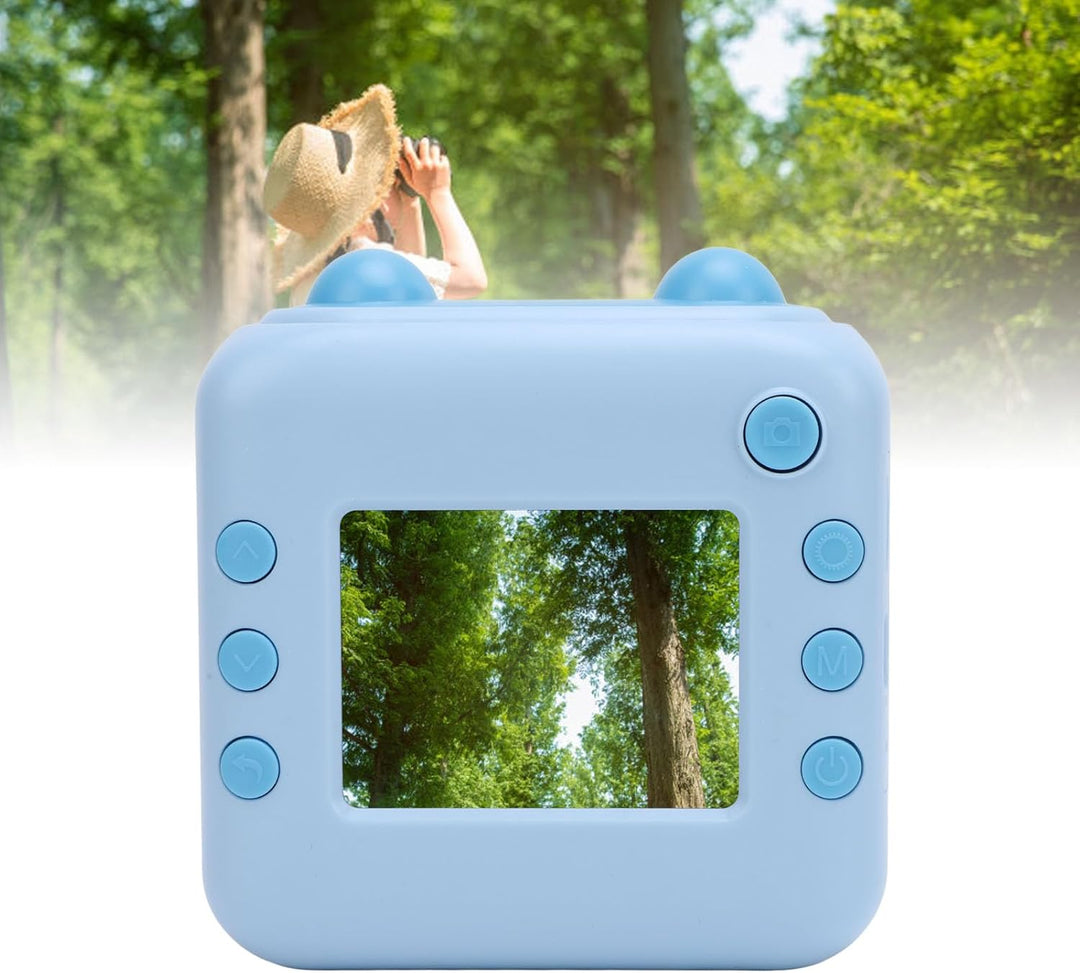 Kinder Digitalkamera 50 Megapixel Full HD mit 2,4 Zoll Display, 16x Zoom, Tintenlosem Druck und Lang
