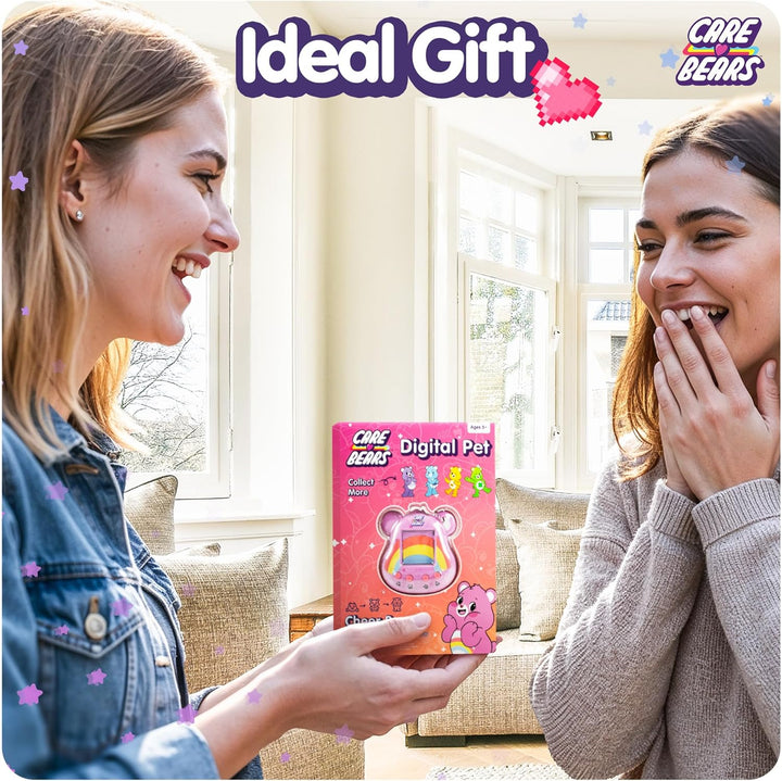 Care Bears Digital Pet - Cheer Bear Cyber Pet with Care Features, 1.4” Inch Screen, Handheld Interac