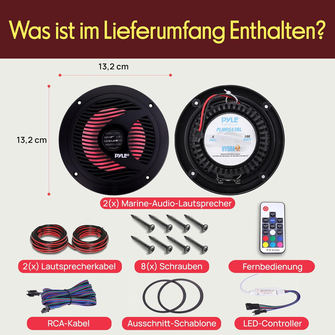 Pyle Outdoor Lautsprecher Boxen– Outdoor Speaker– Outdoor Box Wasserdicht 150W, 2-Wege Lautsprecher