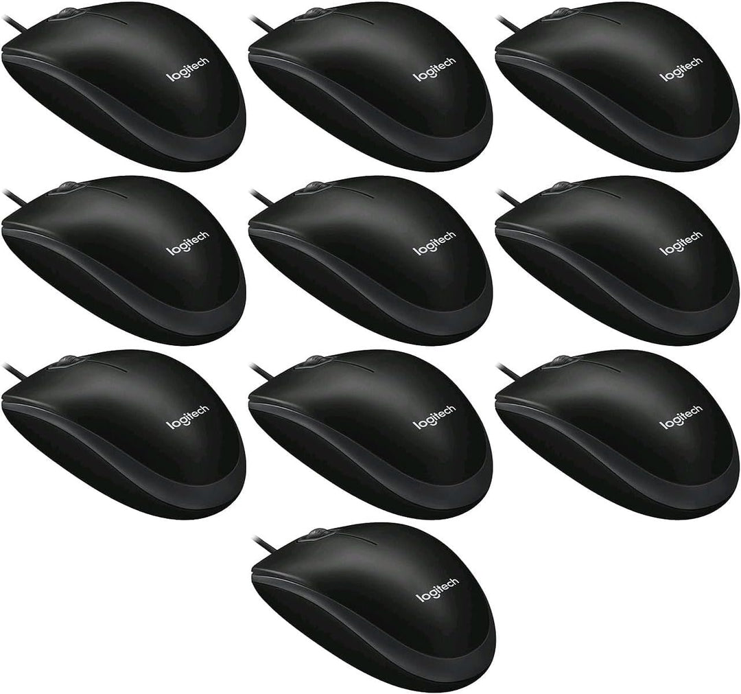 Logitech B100 Optical Business Mouse [10er Set | Schwarz]