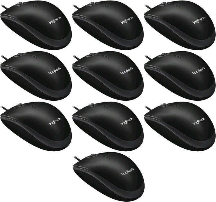 Logitech B100 Optical Business Mouse [10er Set | Schwarz]