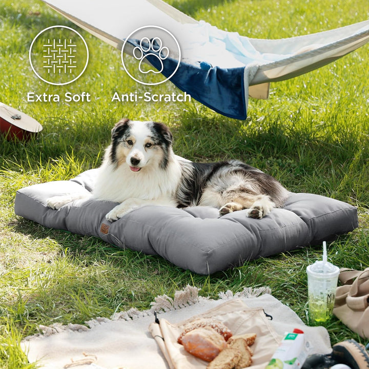 BEDSURE Hundekissen grosse Hunde waschbar - 111x89cm hundematratze wasserdicht XXL für grosse, mitte