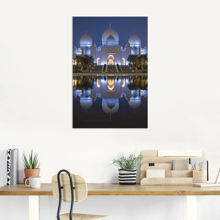 ARTland Wandbild Alu Verbundplatte für Innen &amp; Outdoor Bild 40x60 cm Moschee Scheich Zayid Islam Mus