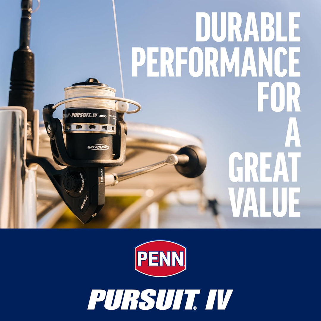 PENN Pursuit IV Salzwasser Spinnrolle – Spinnangeln, Jig, Köderrolle für den Allround-Einsatz, Boot,