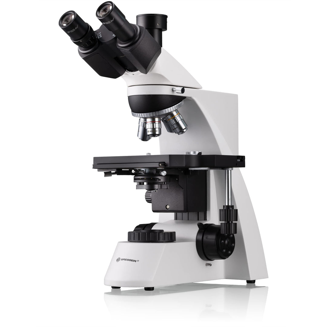 Bresser trinokulares Durchlicht Mikroskop Science TRM-301 Trino 40-1000x Vergrösserung, planachr. Ob