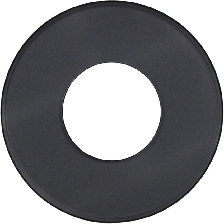 LANZZAS Ofenrohr Wand-Rosette mit 90 mm Rand, im Durchmesser Ø 150 mm, Farbe: gussgrau - weitere Roh