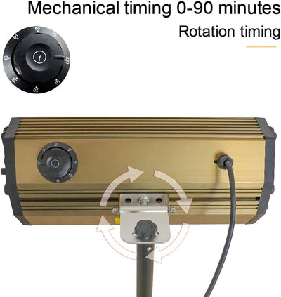 DATOUBOSS Lacktrockner Infrarot mit Ständer Trockner Strahle mit 2000 W, 2 Strahler, Farbtrocknungs