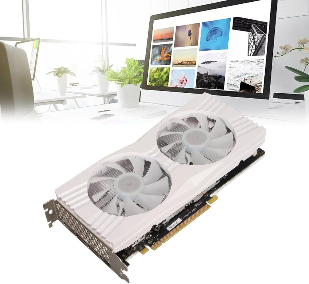 Elprico RX 580-Grafikkarten, 8 GB, GDDR5, 256 Bit, PC-Gaming für Radeon-Grafikkarte für, Dual-Fan-DP