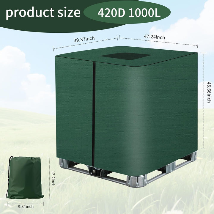 IBC Tank Abdeckung1000L,420D IBC Container Abdeckung,IBC Abdeckung 1000L – UV-Schutzplane , Wetterfe