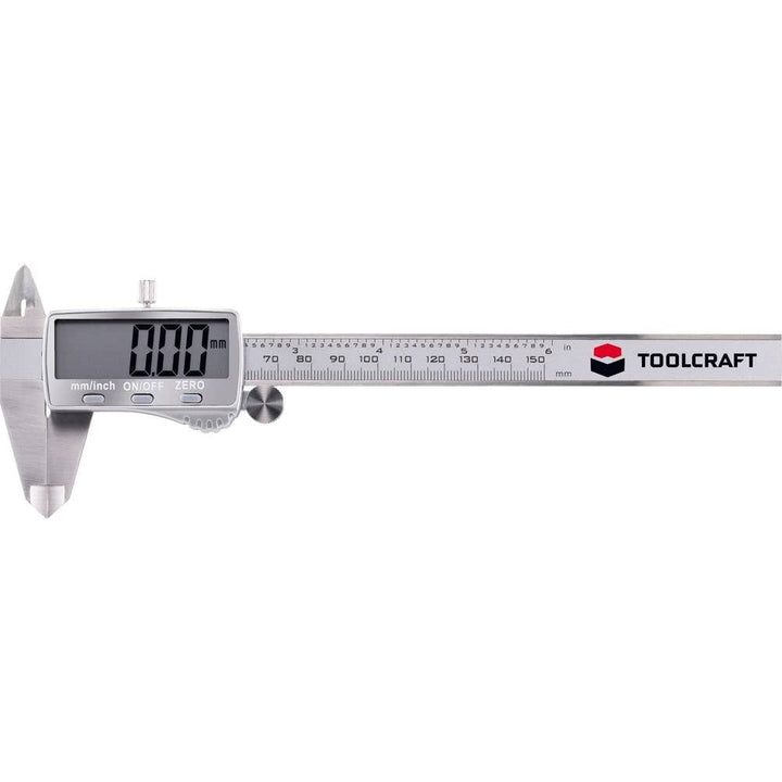 TOOLCRAFT Digitaler Messschieber 150 mm I Schieblehre I Schublehre I elektronische Schieblehre I Mes