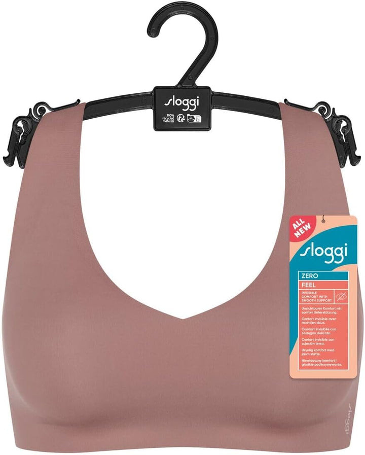 Sloggi - Zero Feel 2.0 - Damen - BH ohne Bügel - Breite Träger - Atmungsaktiv S Schwarz, S Schwarz