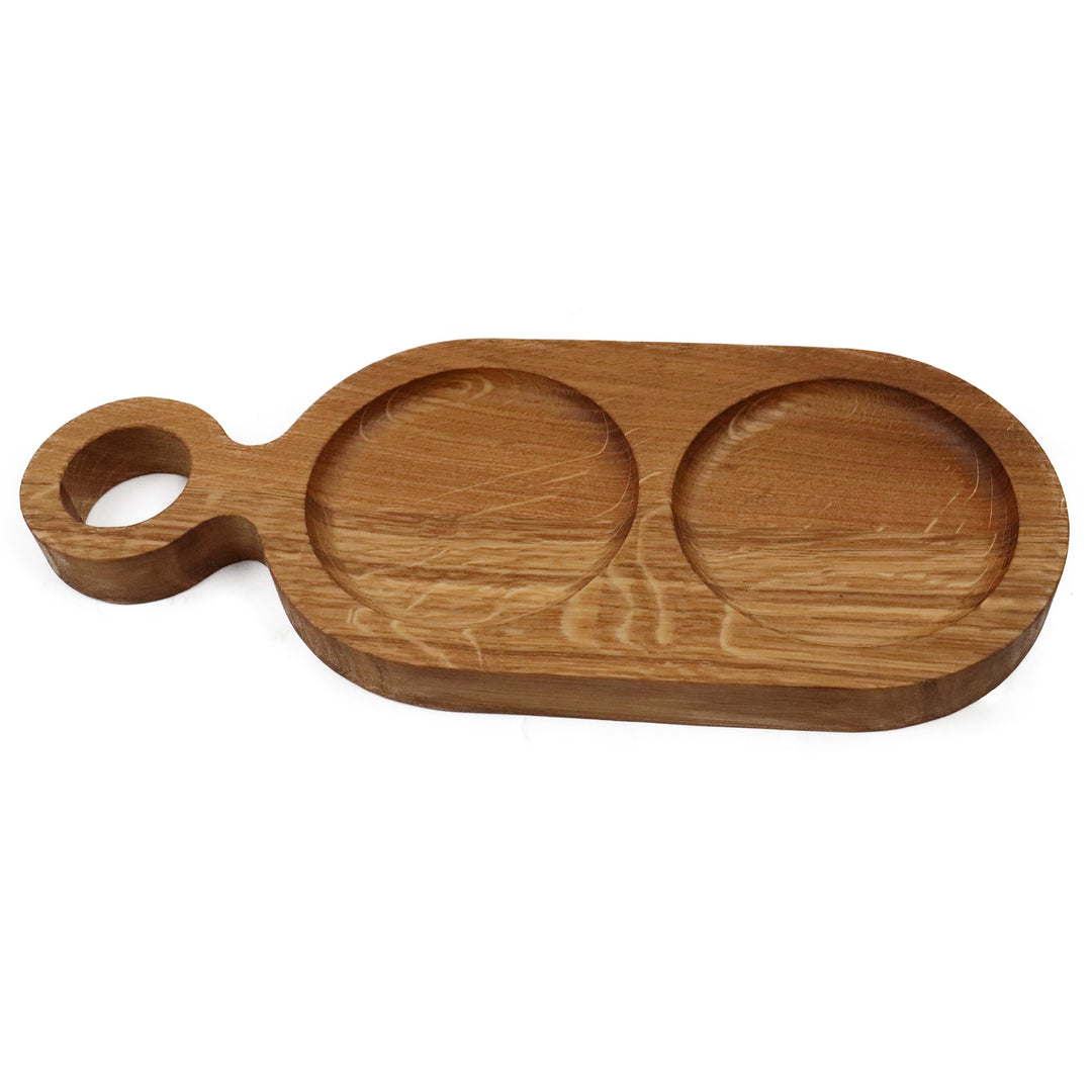 B4K® Brotzeitbrett aus Eichenholz | Geölt | Tranchierbrett | Frühstücksbrett | Untersetzer | Servier