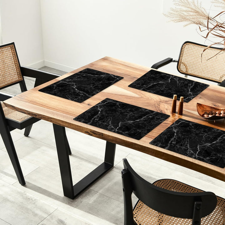 KitchenYeah© Platzsets Abwaschbar 6-Teilig 45x30 cm Tischsets Platzdeckchen rutschfeste Platzset Unt