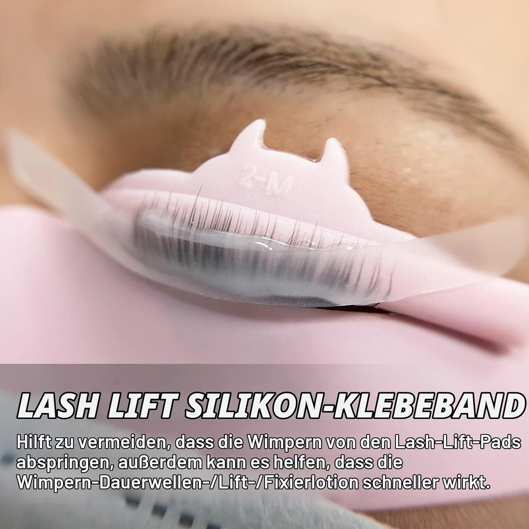 PERMANIA Wimpernlifting Set, Lash Lifting Set, Augenbrauen Lifting Set, Wimpernlifting-Kleber mit Ro