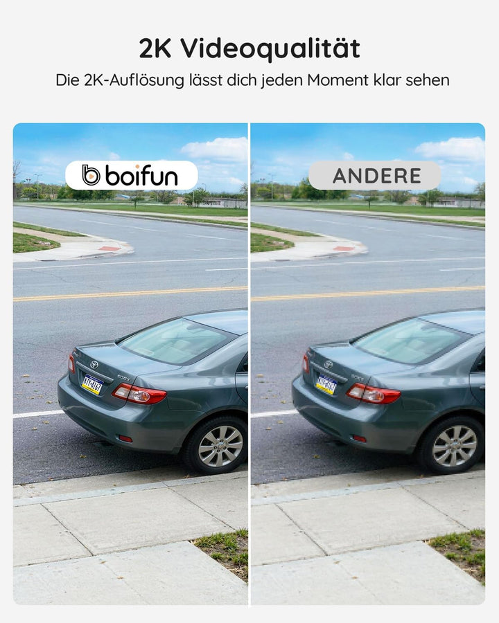 BOIFUN 2K HD Video Türklingel mit Kamera (Türklingel Set), Türklingel Set