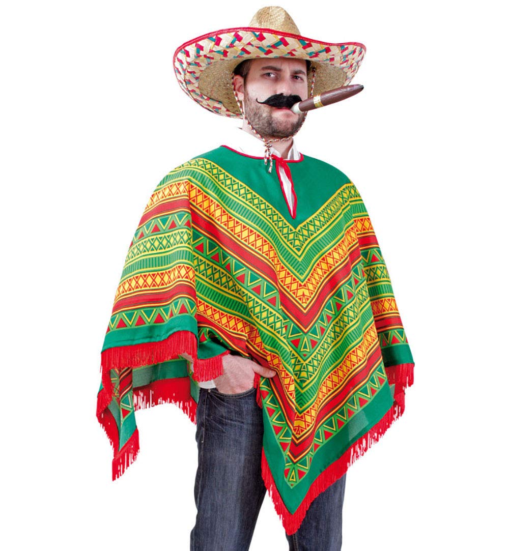 Poncho Rodrigo Mexikaner Gaucho Unisex Erwachsene XL