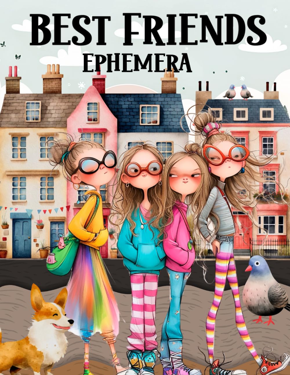 Best Friends Ephemera Book: High Quality Images Of Peoples, For Paper Crafts, Scrapbooking, Mixed Me