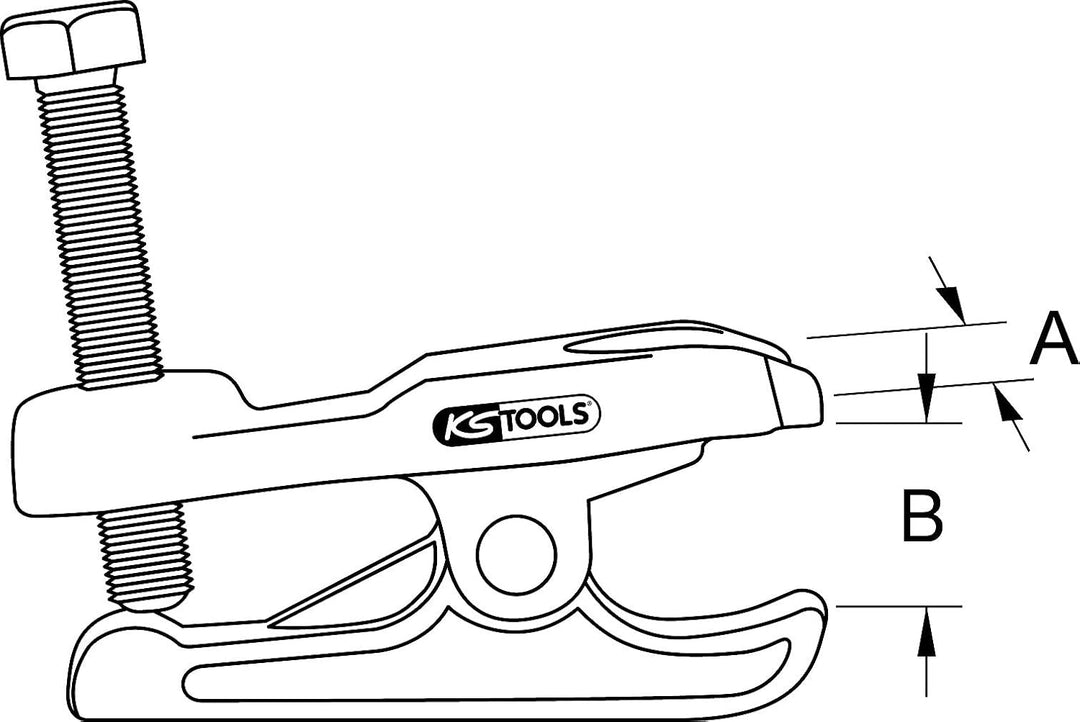 KS Tools 450.0051 Universal-Kugelgelenk-Abzieher mechanisch, LKW