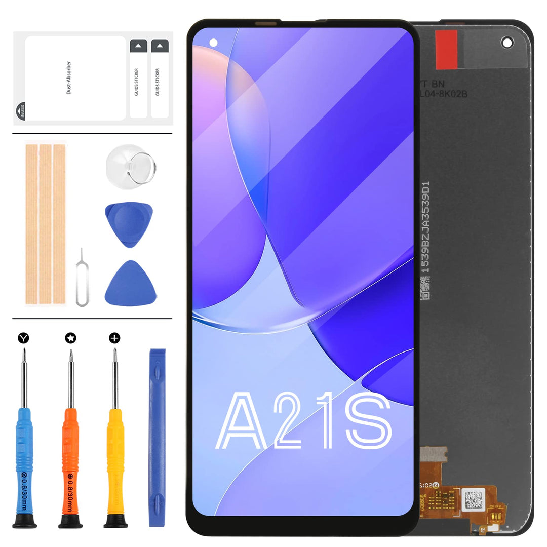 LADYSON Bildschirm Ersatz LCD Display Touch Digitizer Assembly für Samsung Galaxy A21S 2020 A217 SM-