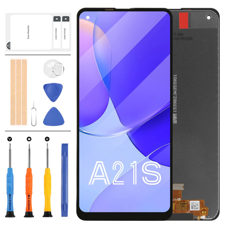 LADYSON Bildschirm Ersatz LCD Display Touch Digitizer Assembly für Samsung Galaxy A21S 2020 A217 SM-