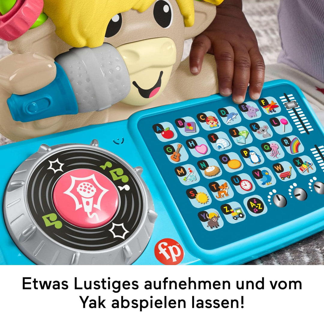 Fisher-Price Lernspielzeug für Babys und Kleinkinder, Beat Bande ABC DJ-Yak Taylor mit interaktiver