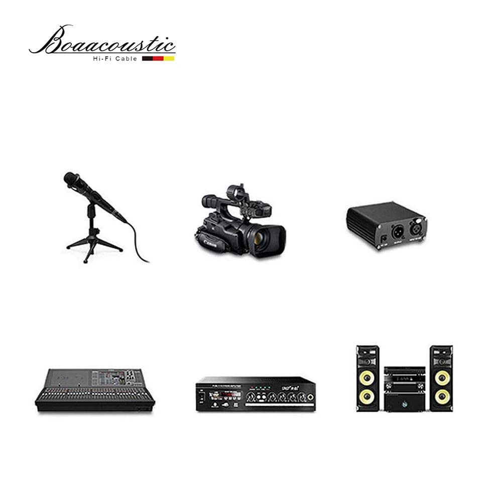 BOAACOUSTIC JIB Audiophil XLR mikrofon Kabel 1m HIFI mikrofonkabel XLR Stecker auf XLR Buchse 3 PIN