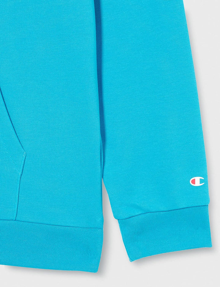 Champion Herren Legacy Neon Spray Powerblend Terry Contrast Logo Kapuzenpullover L Leuchtblau, L Leu