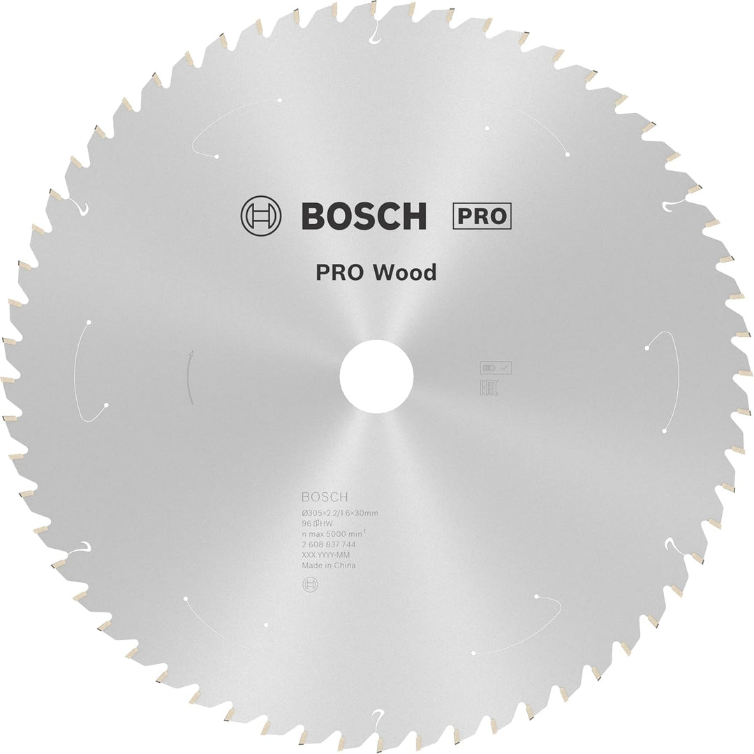 Bosch Professional 1x Kreissägeblatt Standard for Wood (Holz, Sägeblatt Ø 305 x 30 x 2,2 mm, 96 Zähn