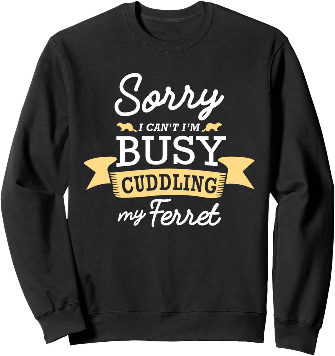 Kuscheln mit meinem Frettchen Niedliches Nagetier Sweatshirt