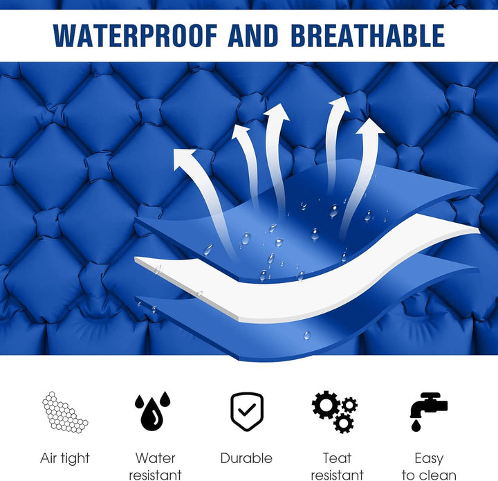 lyrlody Leichte Campingmatte, Outdoor-Campingmatte, Tragbare Luftmatratze mit Luftkissen, wasserdich
