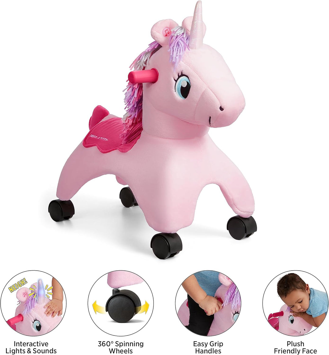 Radio Flyer Shimmer, das magische Einhorn zum Berühren mit interaktiven Lichtern und Geräuschen, pin