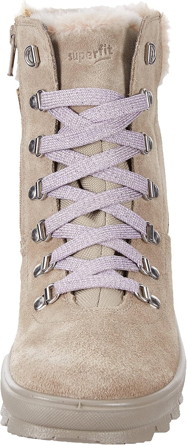 Superfit Mädchen Flavia Warm Gefütterte Gore-tex Schneestiefel 27 EU Beige Lila 4000