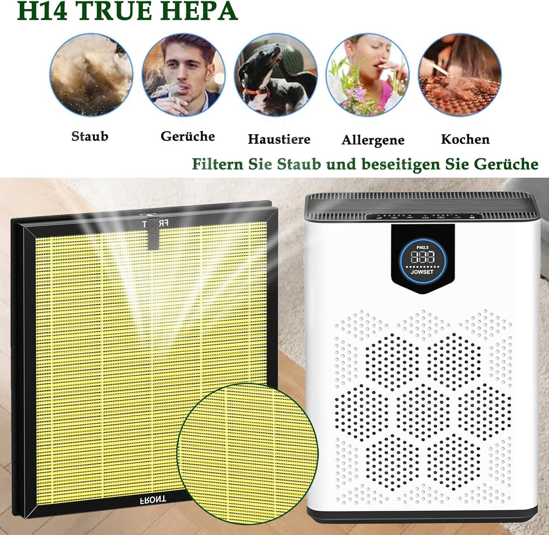 AP303 AP304 Filter Ersatz für Dayette AP303/AP304 Luftreiniger, 3-in-1 H14 True HEPA Hocheffizienter