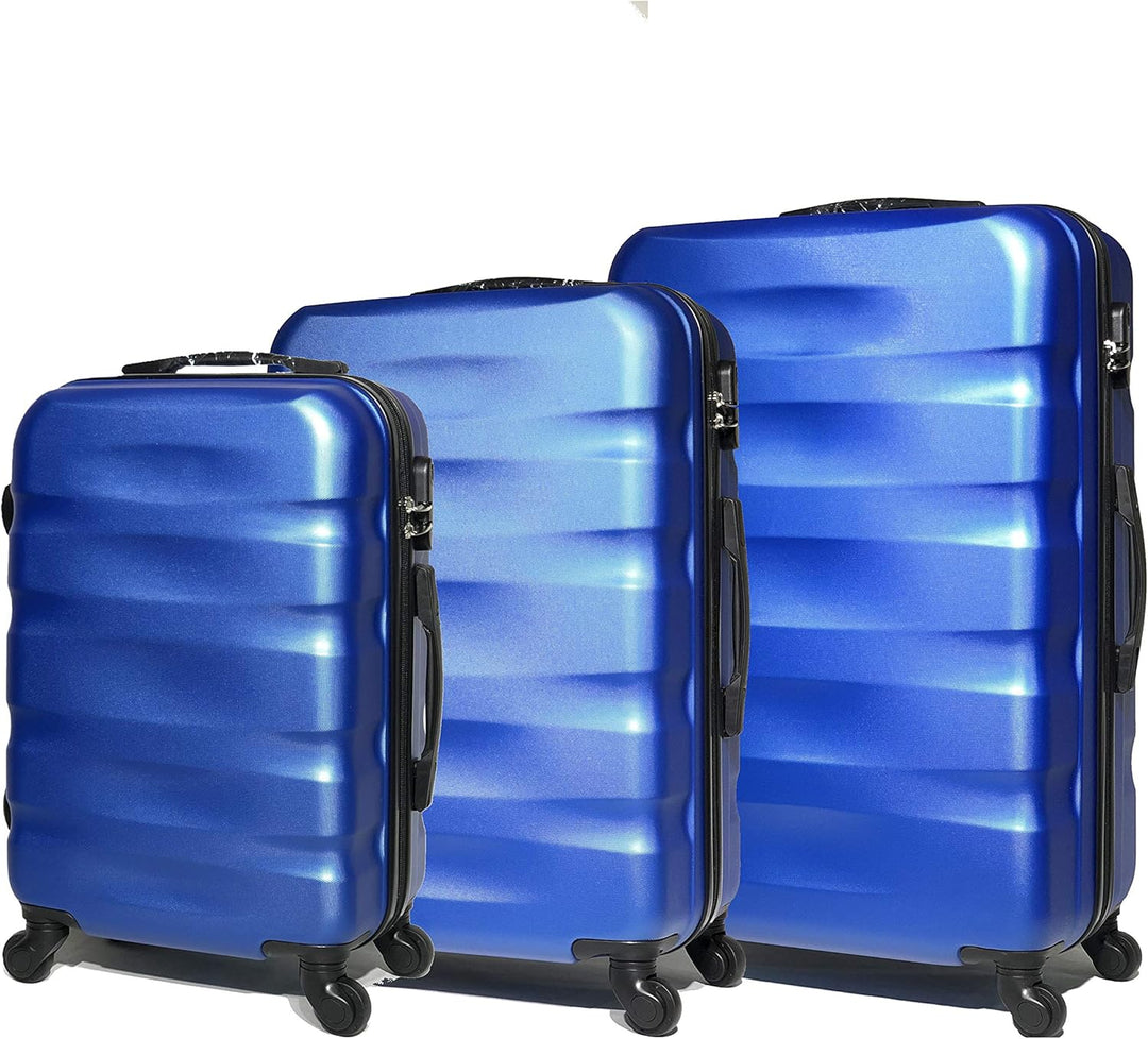 CELIMS Koffer New Parent, Blau (5806), Lot de 3 Valises & 2 Vanity, Set mit 3 Koffern & 2 Kosmetikko