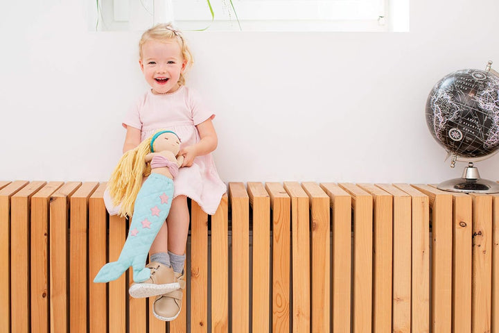 Hoppa HOP-LP 08.305 Puppe Waldorf Steineriana AVA aus organischer Baumwolle und weicher und Warmer S