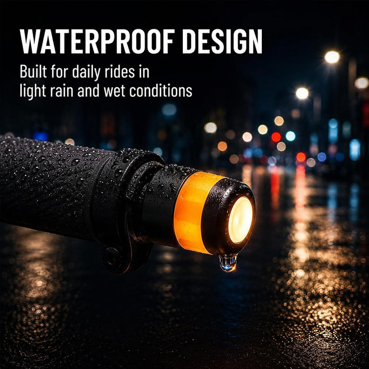 E Scooter Blinker, Wiederaufladbare LED-Lenkerleuchte Elektroroller, Wasserdicht, Universeller Blink