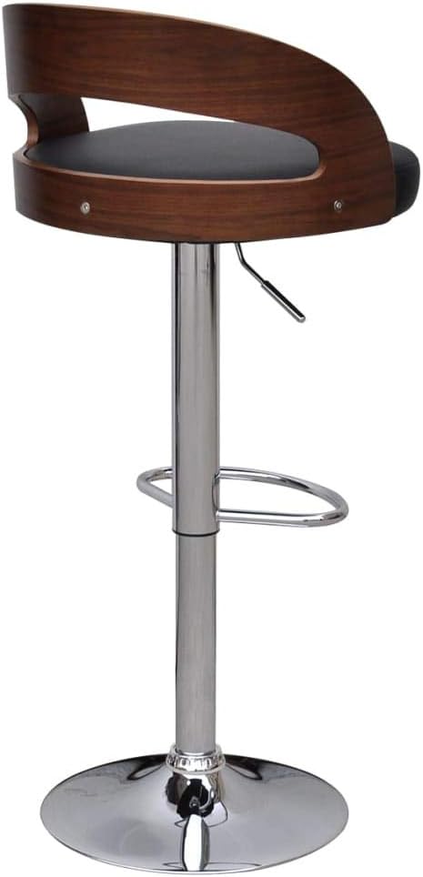 vidaXL 2X Bugholz Barhocker Barstuhl Bistrohocker Tresenhocker Küchenhocker Schwarz und Dunkelbraun,