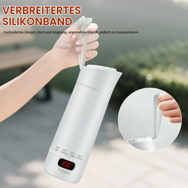 400ML Reise Elektrisch Wasserkocher, 3 in 1 Kleiner Tragbarer Wasserkocher, Mini Electric Kettle mit