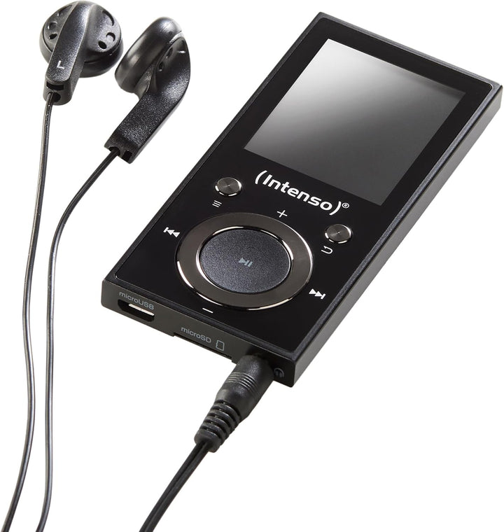 Intenso MP3 Player Video Scooter 1,8 Zoll Bluetooth schwarz schwarz 16GB Single, schwarz 16GB Single