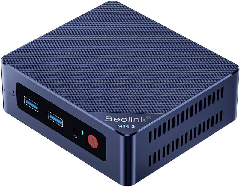 Beelink Mini S12 Pro Mini PC, Intel Alder Lake-N100 (4C/4T, bis 3.4GHz), 16GB DDR4 RAM 500GB M.2 228