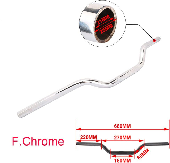 AnXin Motorrad 7/8 "Lenker Cafe Racer Ace Clubman Stil Lenker 22 MM Universal Für Bobber Benutzerdef