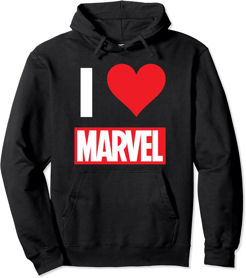 Marvel I HEART MARVEL Ultimate Fan Love Brick Logo Pullover Hoodie
