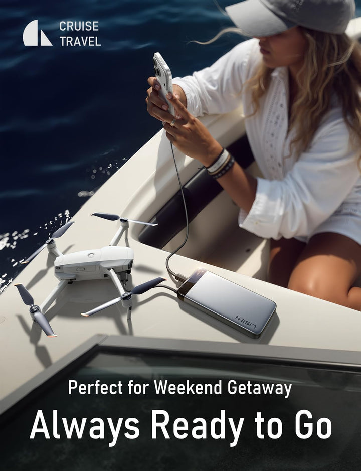 LISEN Powerbank CCC, Powerbank 20,000 mAh, 22.5 W, Compatible with iPhone 17/16 Series, Xiaomi 17 Pr