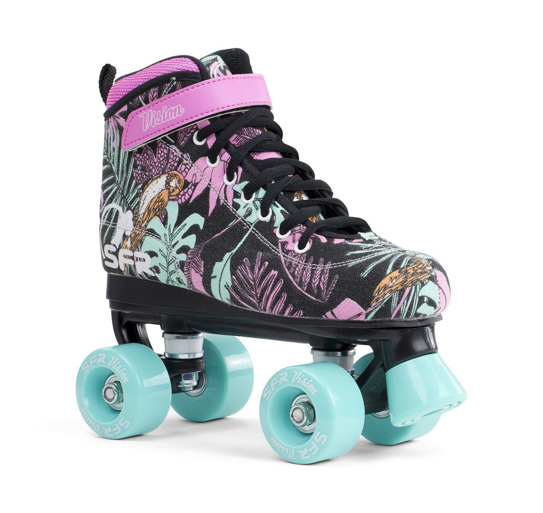 SFR Vision Canvas Rollschuhe Disco Roller Kinder floral floral, 33