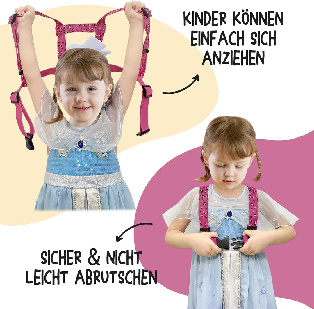 Pferdeleine zum Spielen für Kinder, Verstellbares Pferdegeschirr für Kinder, Pferde Spielleine für J