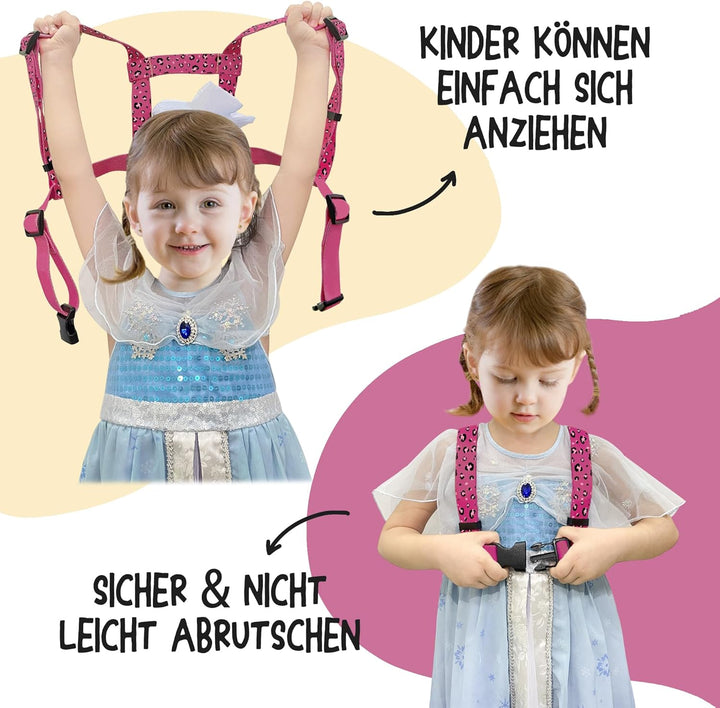 Pferdeleine zum Spielen für Kinder, Verstellbares Pferdegeschirr für Kinder, Pferde Spielleine für J