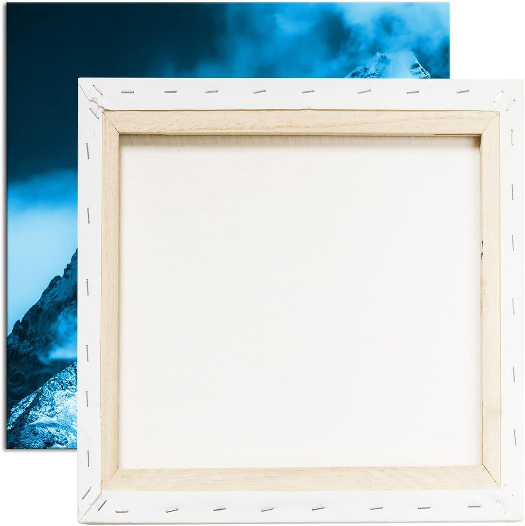 deyoli Himalaya-Gebirge Format: 70x70 Effekt: Zeichnung als Leinwandbild, Motiv auf Echtholzrahmen,